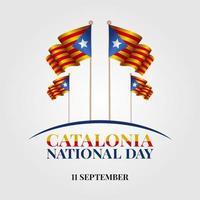 Katalonien-Nationalfeiertag-Vektorillustration vektor