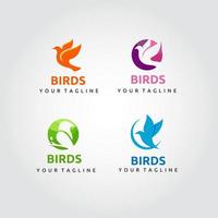 Vögel-Logo-Design-Vektor. geeignet für Ihr Firmenlogo vektor
