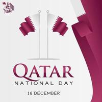 qatar nationaldag vektorillustration vektor