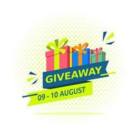 giveaway mall design vektor illustraton.