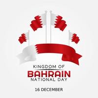 vektorillustration zum nationaltag von bahrain vektor