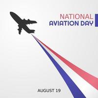 National Aviation Day vektorillustration vektor