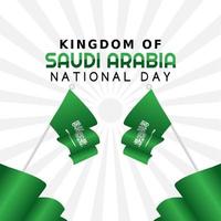 saudi-arabien nationalfeiertag vektorillustration vektor