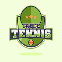 Tennistisch-Logo-Vektorillustration vektor