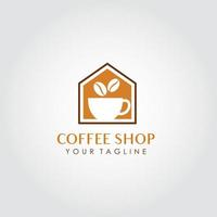 Café-Logo-Design-Vektor. geeignet für Ihr Firmenlogo vektor