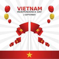 vietnam unabhängigkeitstag vektor lllustration