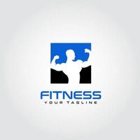 fitness logotyp design vektor. lämplig för ditt företags logotyp vektor