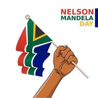 nelson mandela dag vektor lllustration