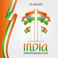 Indien självständighetsdagen vektorillustration vektor