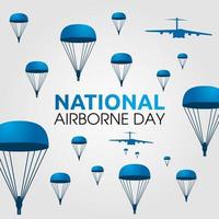 National Airborne Day Vektorillustration vektor