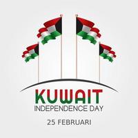 Kuwait-Unabhängigkeitstag-Vektorillustration vektor