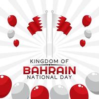 vektorillustration zum nationaltag von bahrain vektor
