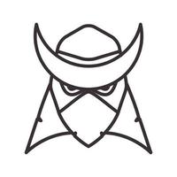 linjer huvud samurai man mask logotyp vektor symbol ikon illustration design