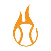 tennisball feuer flamme logo symbol symbol vektor grafik design illustration idee kreativ tennis