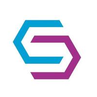 hexagonala s abstrakt logotyp designmall vektor