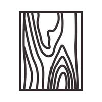 Holz geschnittene Linien quadratische Textur Logo Symbol Vektor Icon Illustration Design