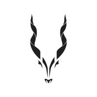 markhor huvud horn maskot logotyp symbol ikon vektor grafisk design illustration idé kreativ