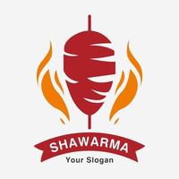 Shawarma-Logo für Restaurants und Märkte. vektor