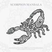 Skorpion-Mandala-Vektor. SVG im Boho-Stil. Folge 10 vektor