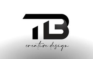 tb-Brief-Logo-Design mit elegantem, minimalistischem Look.tb-Icon-Vektor mit kreativem Design im modernen Look. vektor