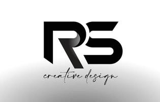 rs-brief-logo-design mit elegantem minimalistischem look.rs-ikonenvektor mit modernem look des kreativen designs. vektor