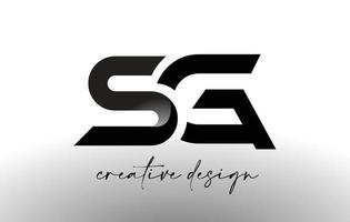 sg letter logotyp design med elegant minimalistisk look.sg ikon vektor med kreativ design modern look.