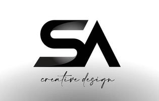 sa brev logotyp design med elegant minimalistisk look.sa ikon vektor med kreativ design modern look.