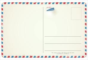 Retro- Weinlesedesign des Postkartenvektors vektor