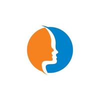 Logo für Gesichtschirurgie, Logo für Gesichtspflege vektor