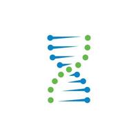 DNA-logotyp, genetisk logotyp vektor