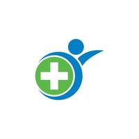 hälsovårdslogotyp, logotyp för sjukvård vektor