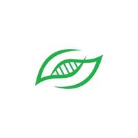 DNA-Natur-Logo, Gen-Natur-Logo vektor