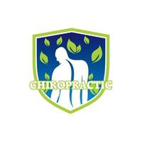 Chiropraktik-Logo, Physiotherapie-Logo-Vektor vektor