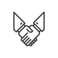 hand schütteln symbol vektor illustration.