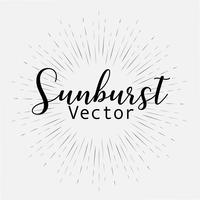 Sunburst stil isolerad på vit bakgrund, Bursting strålar vektor illustration.