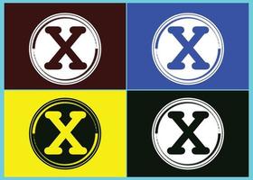 x-Brief-Logo und Symbol-Design-Vorlage vektor