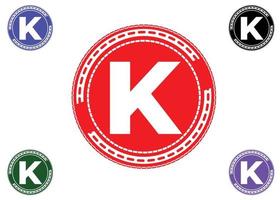 k-Brief-Logo und Icon-Design-Vorlage vektor