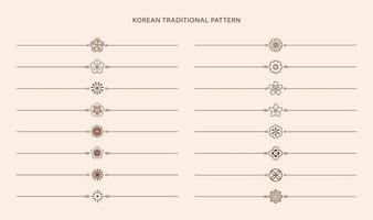 koreanskt traditionellt linjemönster. asiatisk stil. kinesisk kultur. vektor abstrakt grafisk illustration. Korea, Kina symbol