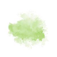 abstraktes grünes Aquarell Spritzwasser auf weißem Hintergrund vektor