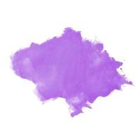 abstrakter lila aquarellfleck auf weißem hintergrund vektor