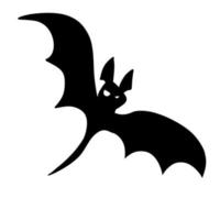 Silhouette der Fledermaus. Halloween- und Horrordekorationen. vektor