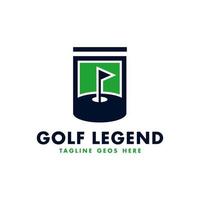 golf sport vektor illustration logotyp design