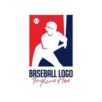 baseball sport inspiration illustration logotyp design vektor