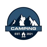 camping vektor, äventyr logotyp vektor