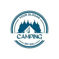 Camping-Logo, Abenteuer-Logo-Vektor vektor