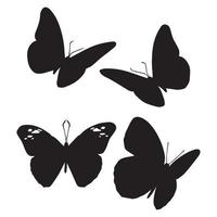 Schmetterlingssilhouette 1 vektor