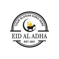 eid al adha logo, islamischer logovektor vektor