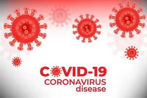 coronavirus covid-19 pandemi infektion sprider bakgrundsdesign vektor