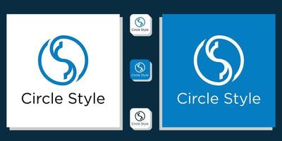 symbol monogram form bokstäver illustration konst enkel modern linje ikon med app mall vektor