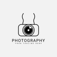 Designvorlagen für Fotografie-Logos mit Kamerasymbolen vektor